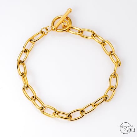 OZ Jewels – Schakelarmband – 18K Verguld – Elegant – Vrouwen – Verstelbare