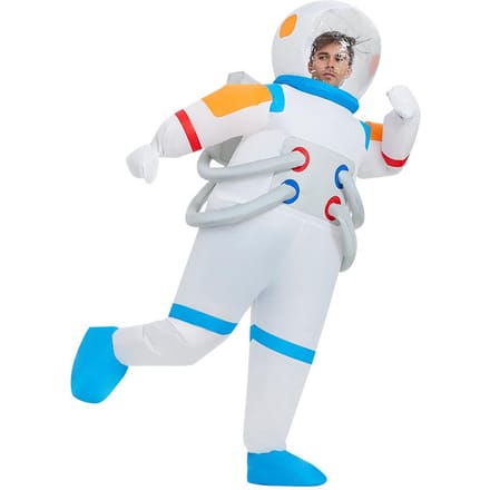 Costume gonflable drôle d'astronaute, adultes 150-190cm blanc
