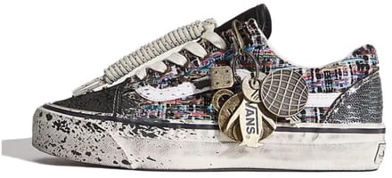 Vans Premium Old Skool Charms Black Grey - Maat 46