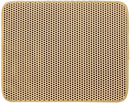 Livano Kattenbak Mat - Katten Mat - Grit Opvanger - Schoonloopmat Kattenbak - Kattenbak Uitloopmat - Kattenbak Matje - Cat Litter Mat - Wasbaar - Khaki - 55x75cm