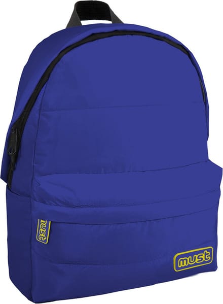Must Must Rugzak PUFFY - 42 x 32 x 17 cm - Blauw / Geel