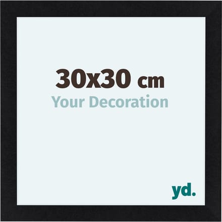 Your Decoration - Fotolijst 30x30 cm - MDF - Zwart Mat - Como