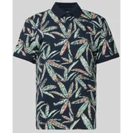 Regular fit poloshirt van een mix van katoen en elastaan