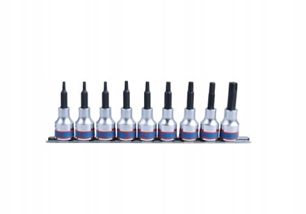 King Tony Lange Torx Kraan 1/2" 9 Delig T20-T60