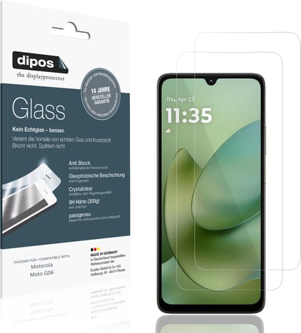 dipos – 2x Pantserfolie geschikt voor Motorola Moto G06 | 9H Screenprotector