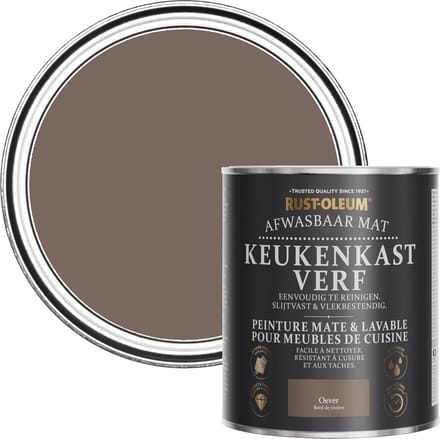 Rust-Oleum Bruin Afwasbaar Mat Keukenkastverf - Oever 750ml