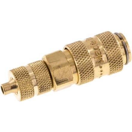 Messing DN 2.7 (Micro) Luchtkoppeling Snelkoppeling 3x4.3 mm Push-On