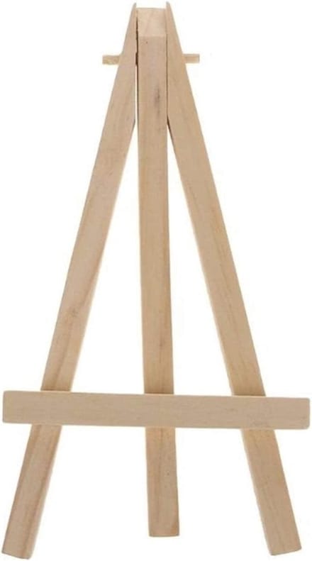 Houten Schildersezel - Mini Display - Kunst Tonen - A-frame Ontwerp - 3 Stuks - Natuurlijk Hout