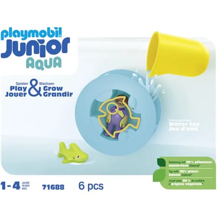 PLAYMOBIL Junior Aqua Waterwervelrad met babyhaai - 71688