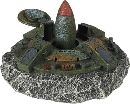 Aqua Della Leger Raketsilo - Aquarium - Ornament - 17.2x16.8x10.5 cm