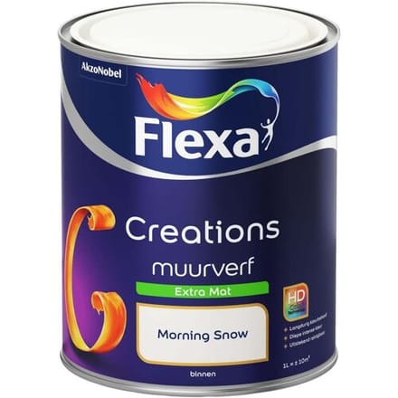 Flexa - Creations Muurverf Extra Mat - Morning Snow - 1 L