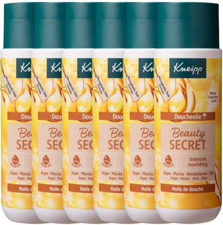 Kneipp - Doucheolie Beauty Secret - 6 x 200 ml - Voordeelverpakking