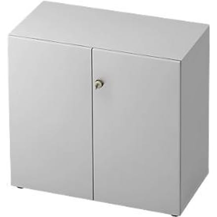 TOPAS LINE archiefkast, 2 dossierhoogtes, afsluitbare deuren, lichtgrijs/lichtgrijs