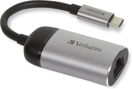 USB-C naar Ethernet Adapter - Netwerkadapter Kabel - Stabiel Internet - Gigabit Snelheid - 10cm Kabel - Grijs