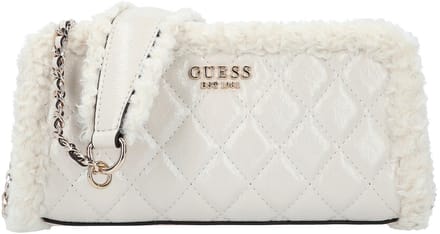 GUESS schoudertas Cristi Top Zip Crossbody Bag Bone crème
