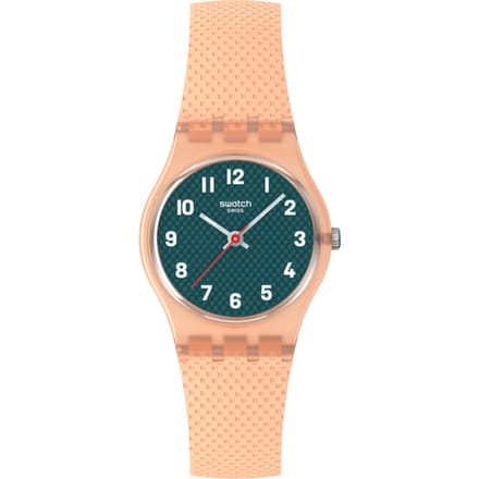Swatch LADY PEACHY WEAVE Peachy Weave LO117 Oranje Dameshorloge, oranje