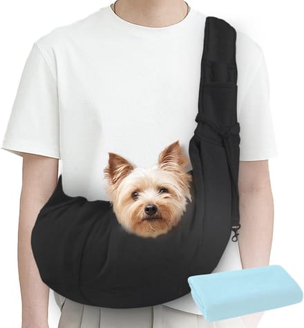 Solidchoice - Draagtas voor Honden, Kleine Schoudertas met Handdoek