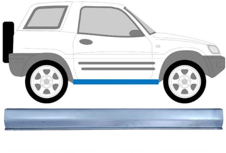 Reparatie dorpel voor Toyota Rav4 1994-2000 / Links = Rechts (symmetrisch)