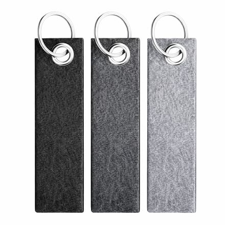 FSW-Products Vilten Sleutelhangers – Set van 3 – Grijstinten – 13 cm