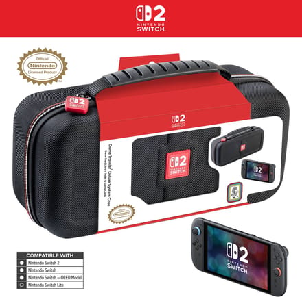 Nintendo Game Traveler: Deluxe Travel Case - Black - Bag