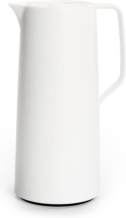Thermoskan - Drankfles Isolerend - Dranken Warm Houden - Quick-Press Sluiting - 1 Liter - Wit