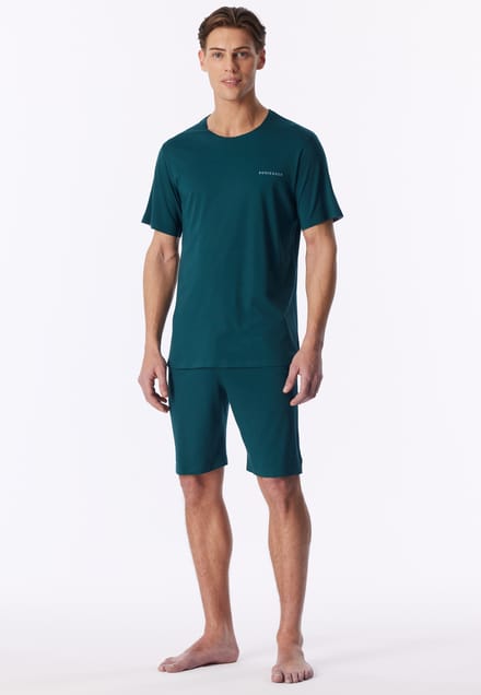 Korte pyjama in diepzeegroen - Modern Bonded 50