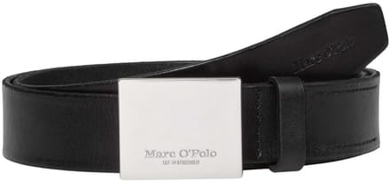 Marc O'Polo Leren Riem Arru Leather Belt W110 Black Zwart