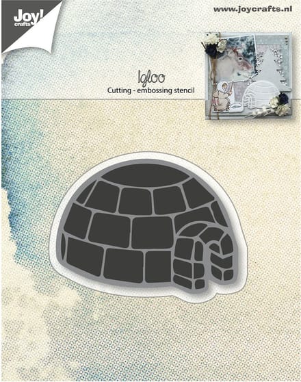 Joy!Crafts Stencil - Snij- embosstencil Iglo 67x49mm