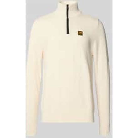 Gebreide pullover met ribboorden