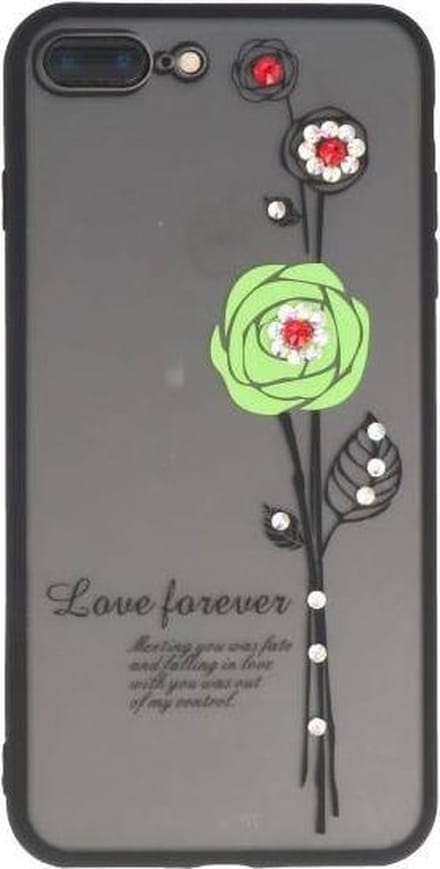 Love Forever Hoesjes Geschikt voor iPhone 7 / 8 Plus Groen