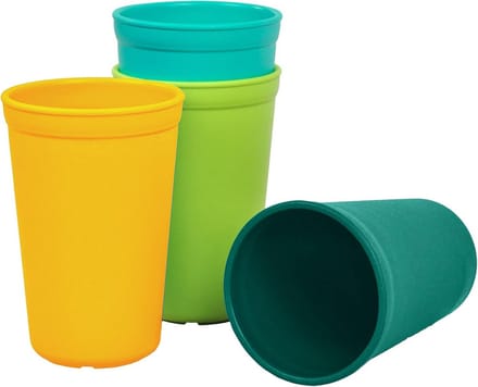 Set van 4 Duurzame Bekers met Handvatten