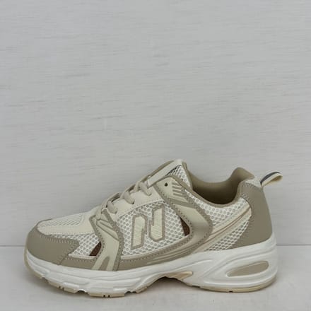 Sportieve sneakers met trendy design beige Beige / 37