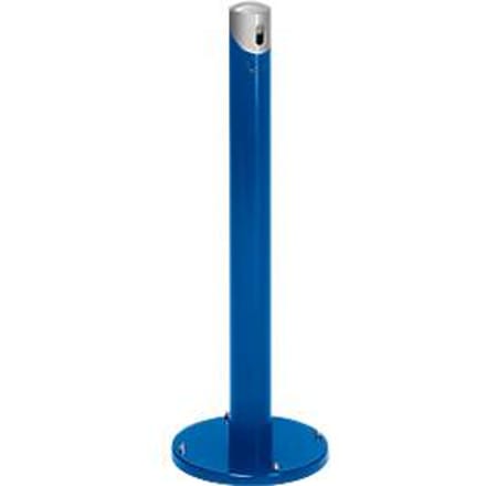 Staande asbakzuil SG 105R, rond, gentiaanblauw