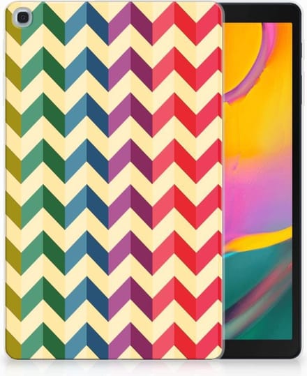 Samsung Galaxy Tab A 10.1 (2019) Hippe Hoes Zigzag Multi Color