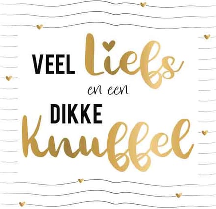 Wenskaart Daisy XL veel liefs en een dikke knuffel