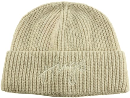 HUGO muts Socialy Hat Open White crème