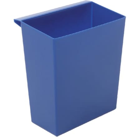 Inzetbak voor vierkante tapse papierbak blauw