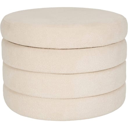 Hocker Ostanli bouclé met opbergruimte | Housecraft Living