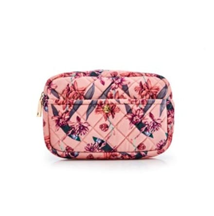 Fan Palm Flawless Rose Velvet Large Makeup Bag 163 g