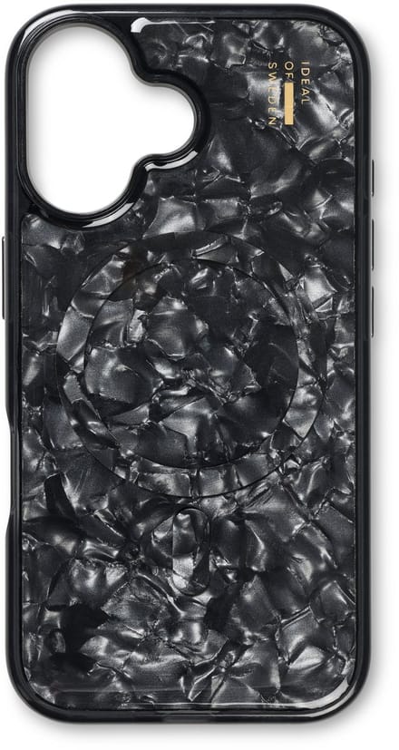 iDeal of Sweden Pearlised Case met magnetische ring geschikt voor iPhone 16 Plus Black