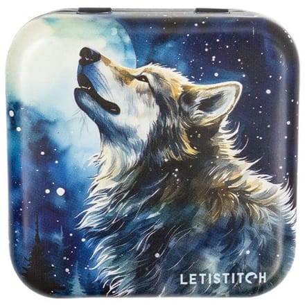 Naaldendoosje - LETI - Metalen doosje Midnight Snowfall - letistitch
