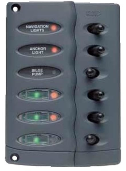 BEP Schakelbord DC Contour Waterdicht 6xAan/Uit