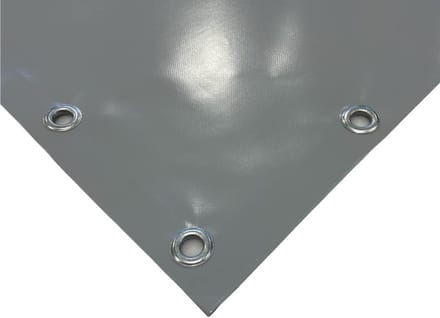 PVC Zeil - Afdekzeil Waterdicht - Bescherming Buiten - Verstevigde Rand - 6x6 Meter - Donkergrijs