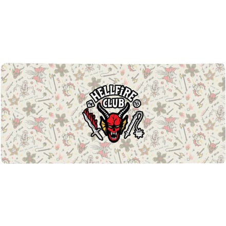 Stranger Things Hellfire Club Icons Gaming Mouse Mat - Large