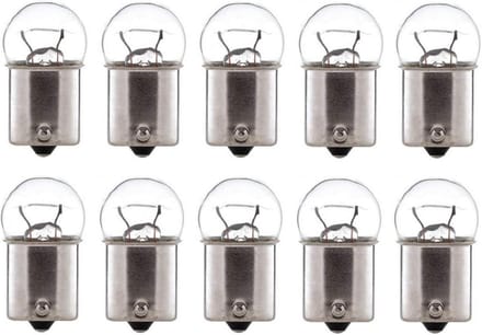 10x Gloeilamp 6V 10W BA15S voor Motorfiets en Bromfiets
