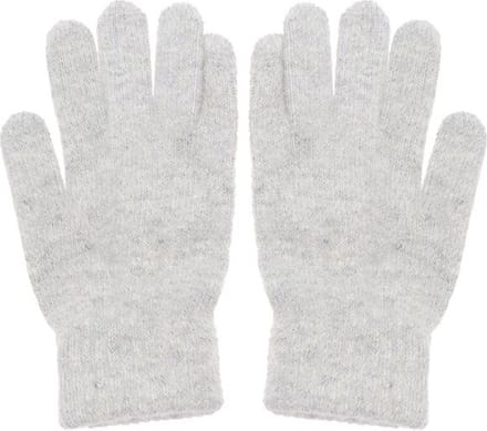 Dames handschoenen van extra zacht wol - grijs