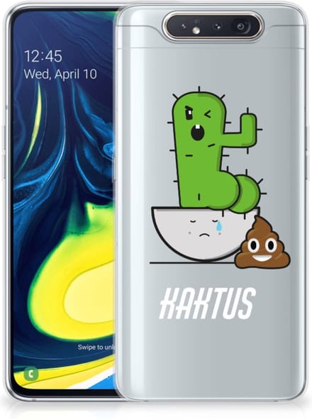 Samsung Galaxy A80 Telefoonhoesje met Naam Cactus Poo