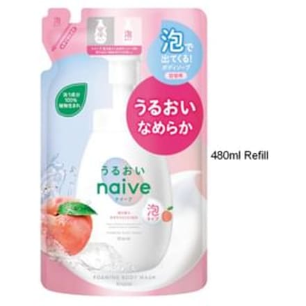 Kracie - Naive Foaming Body Wash Moisturizing 480ml Refill