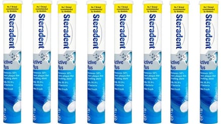 Steradent Reinigingstabletten - Active Plus 8 x 30 Tabletten