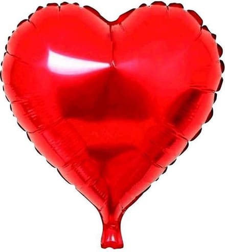 folie ballon hart rood 45 cm